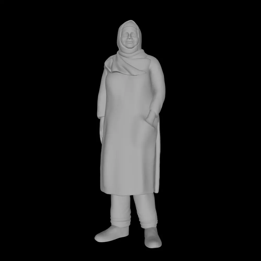 MUSLIM WOMAN IN HIJAB VEIL 3D print model