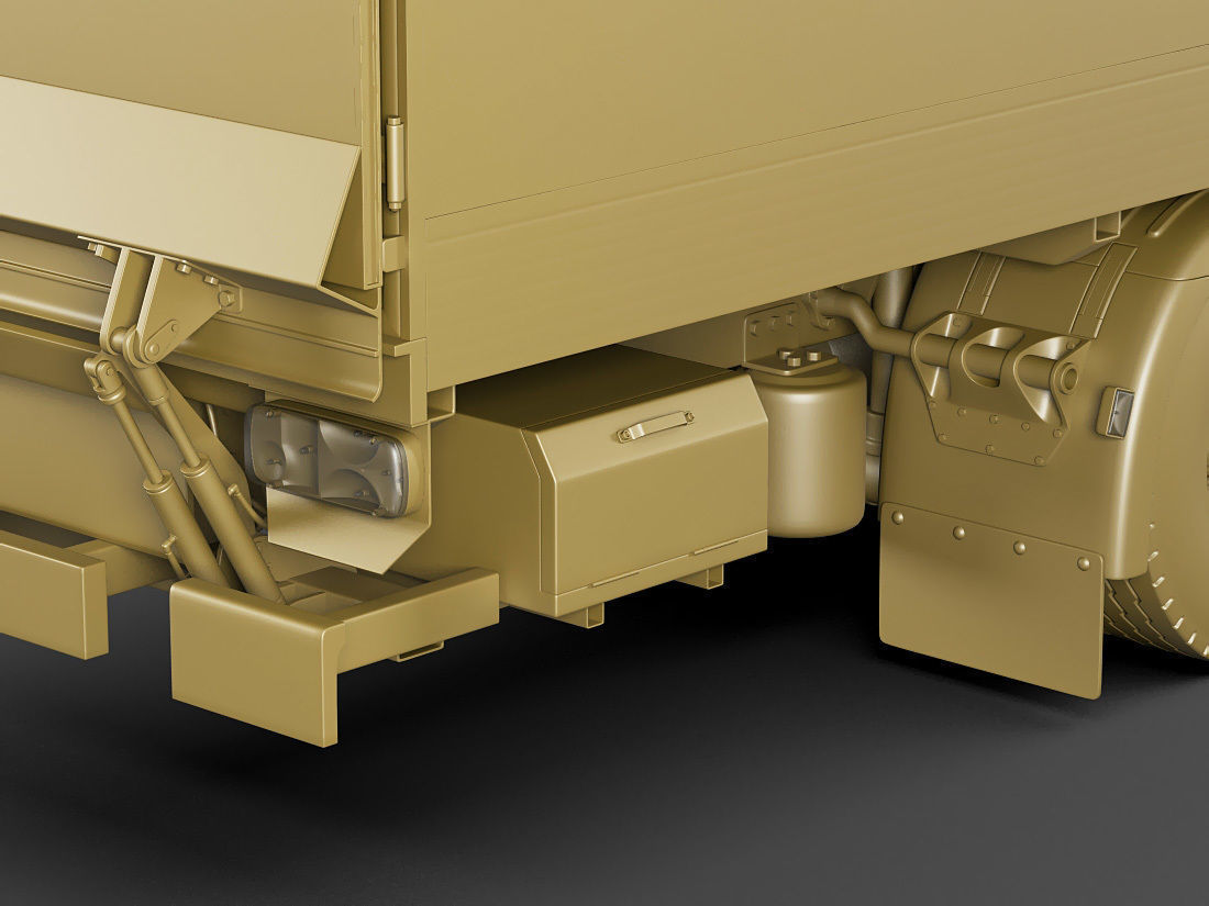 Box rigid truck P-series 2018 3D model_24