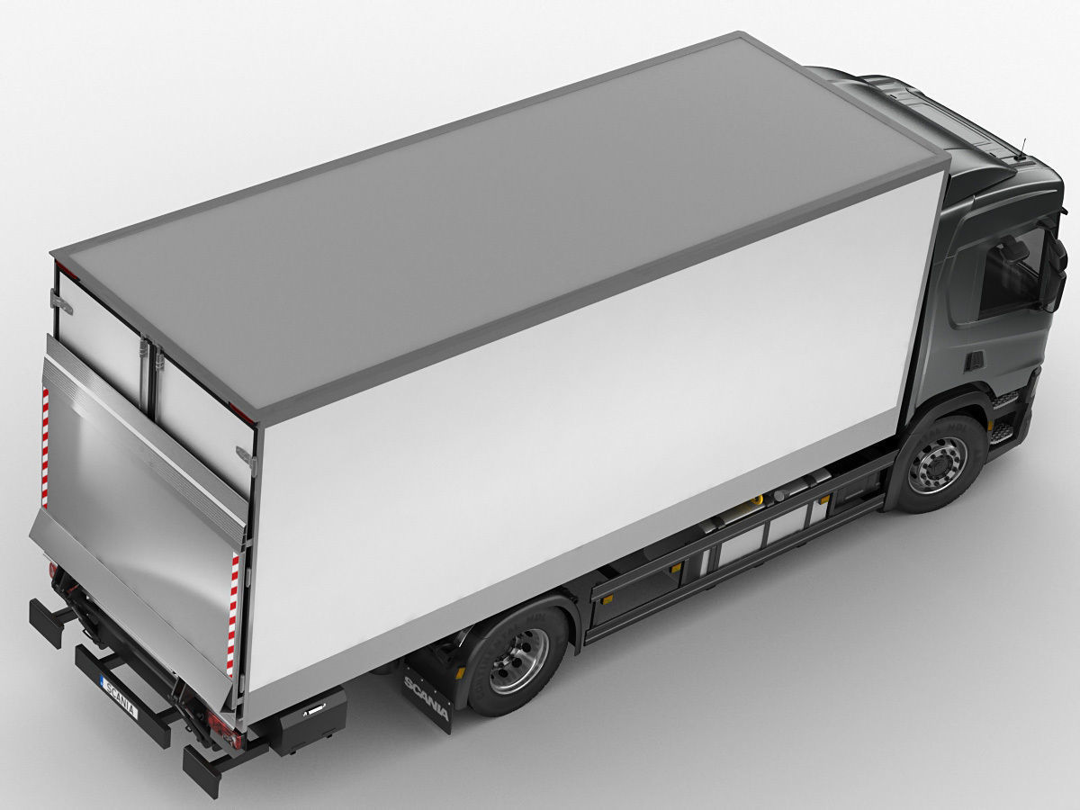 Box rigid truck P-series 2018 3D model_10