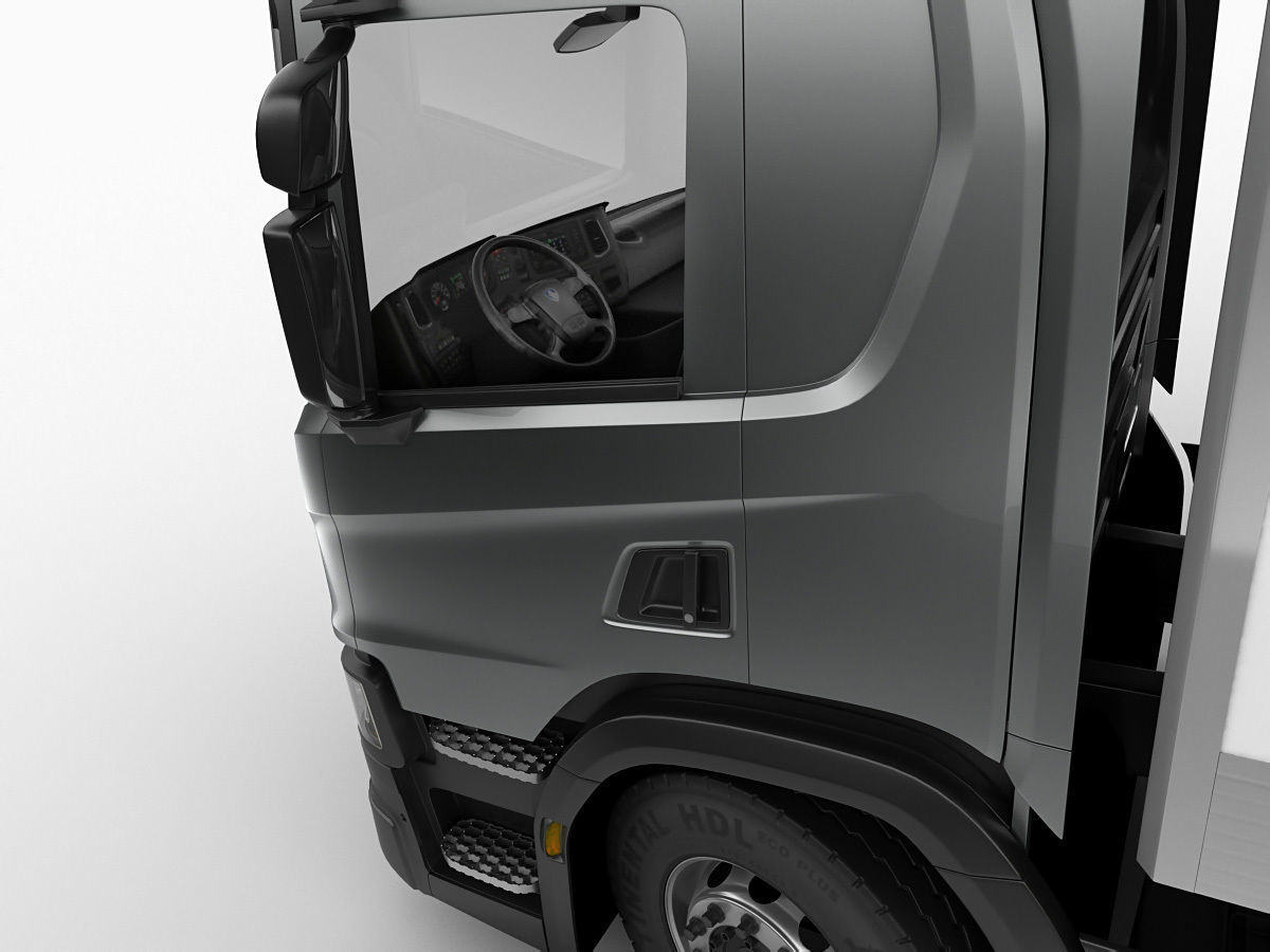 Box rigid truck P-series 2018 3D model_16