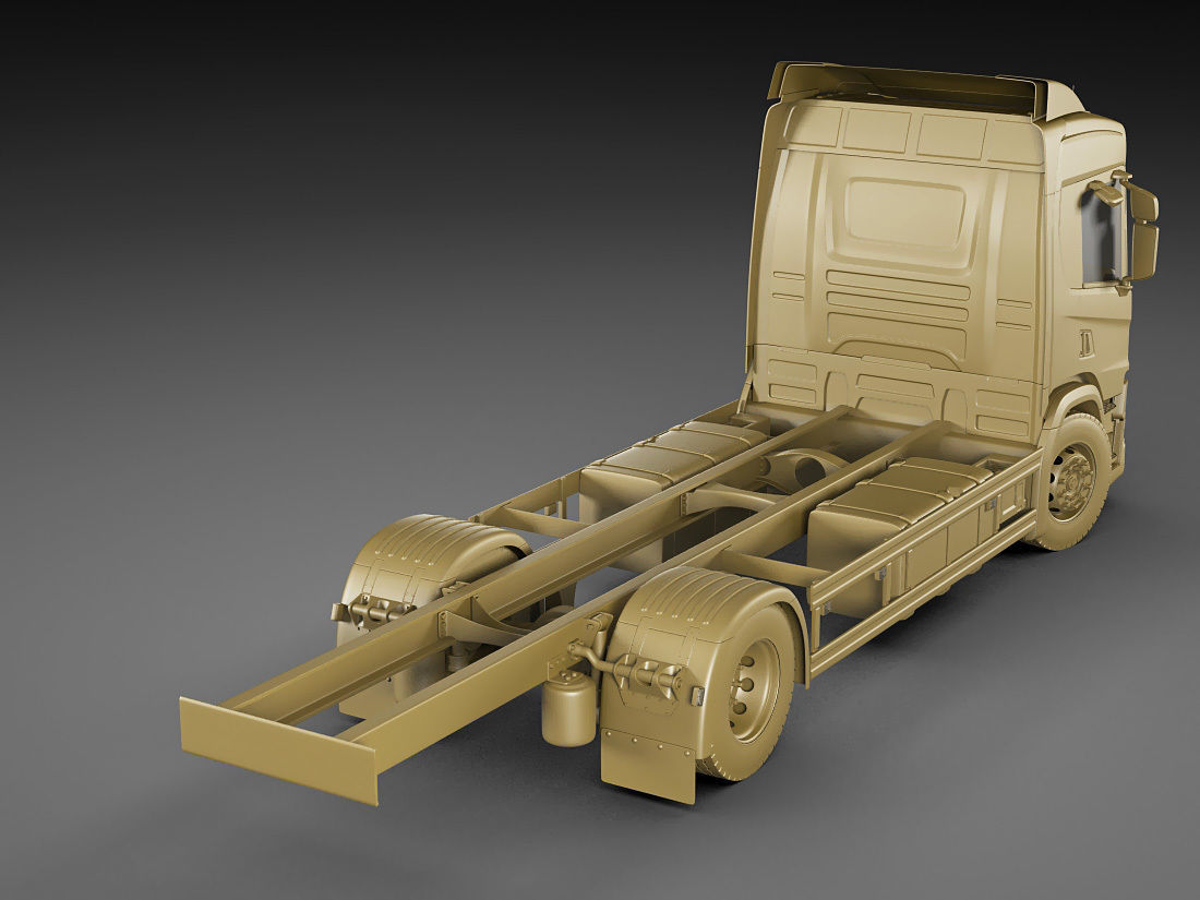 Box rigid truck P-series 2018 3D model_22