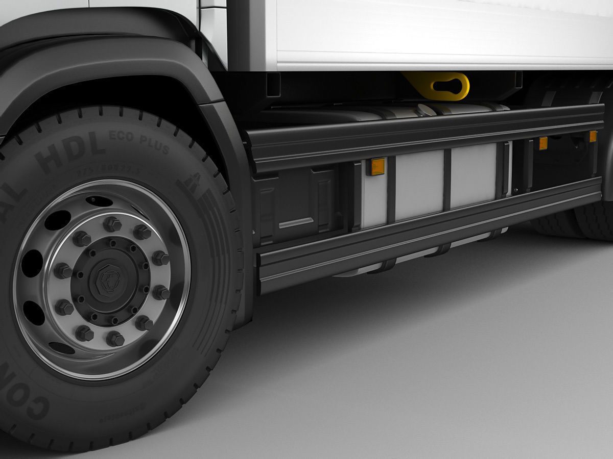 Box rigid truck P-series 2018 3D model_13