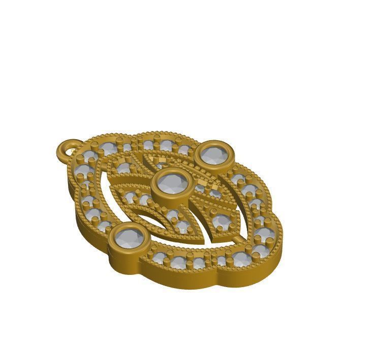 Earrings cad file 3D print model_2