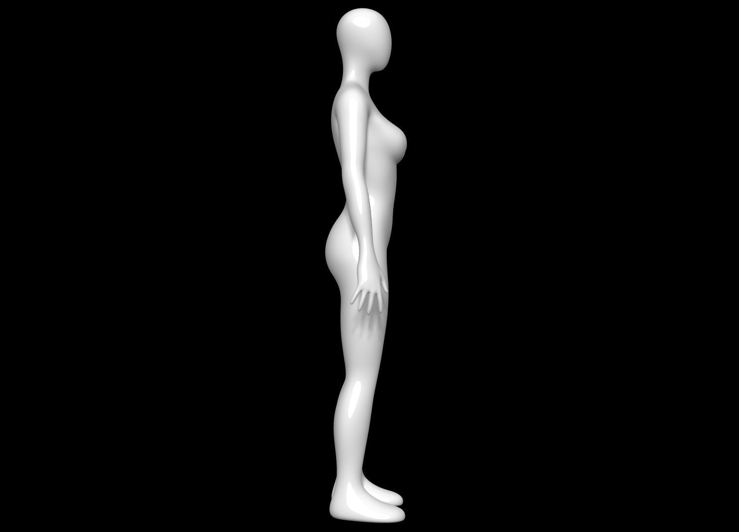 Mannequin Female 3D model_2