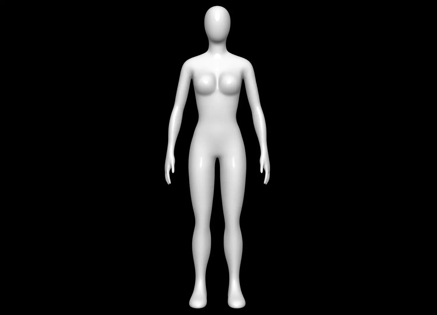 Mannequin Female 3D model_0