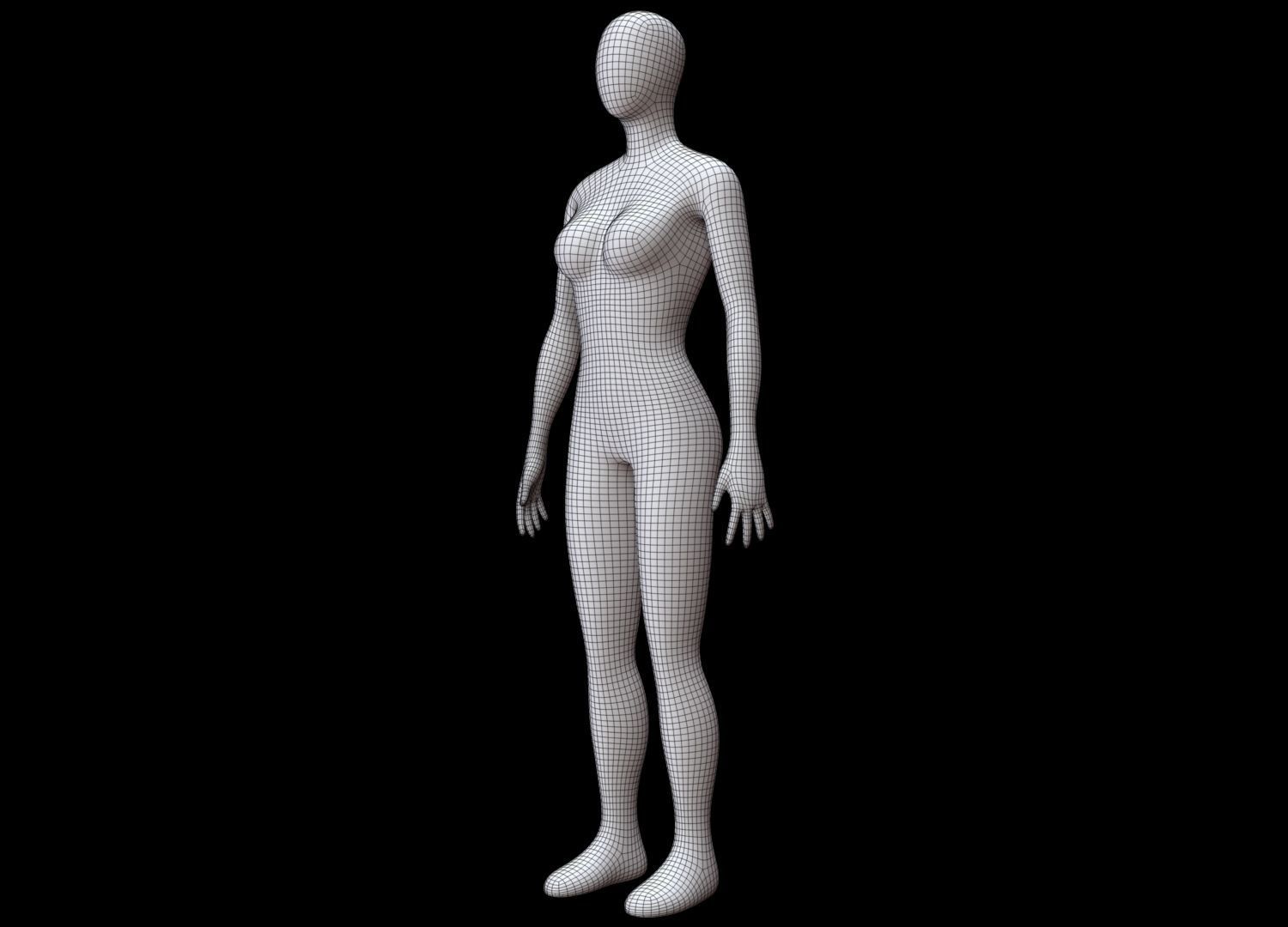 Mannequin Female 3D model_17