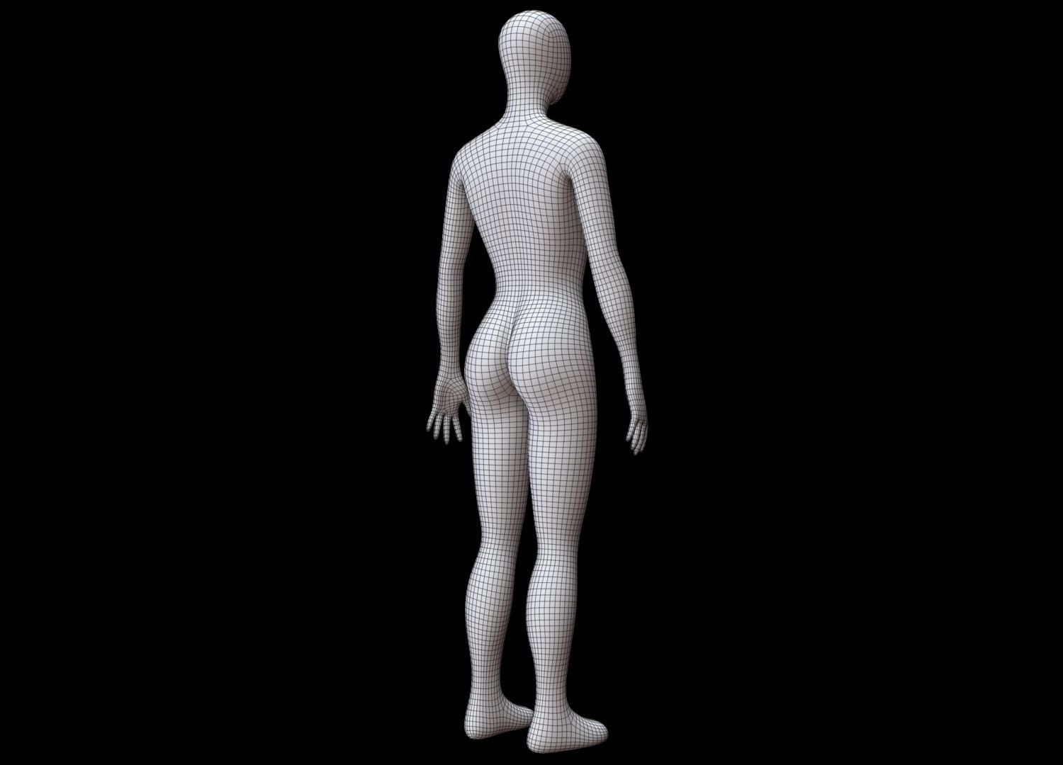 Mannequin Female 3D model_13