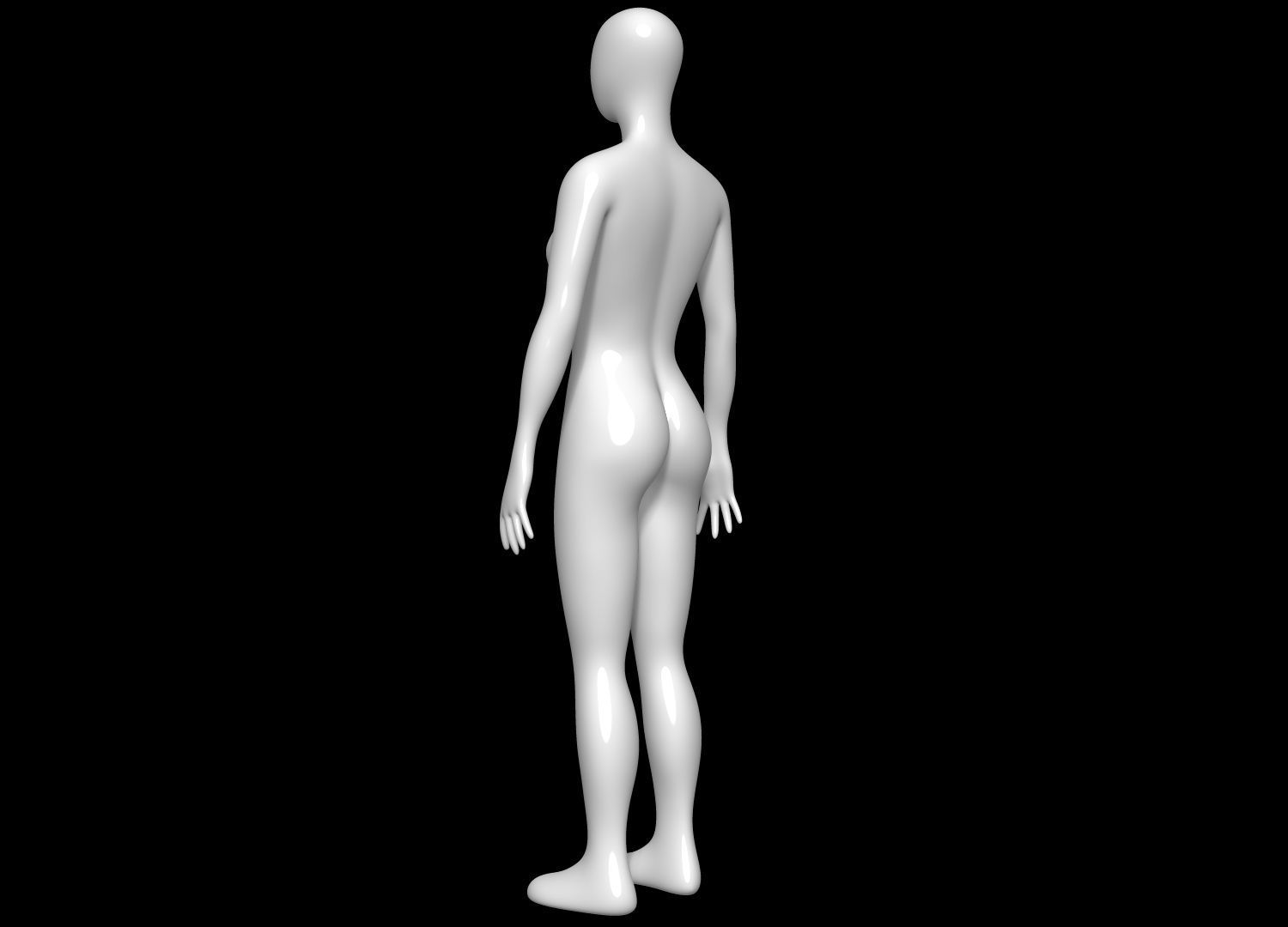 Mannequin Female 3D model_5