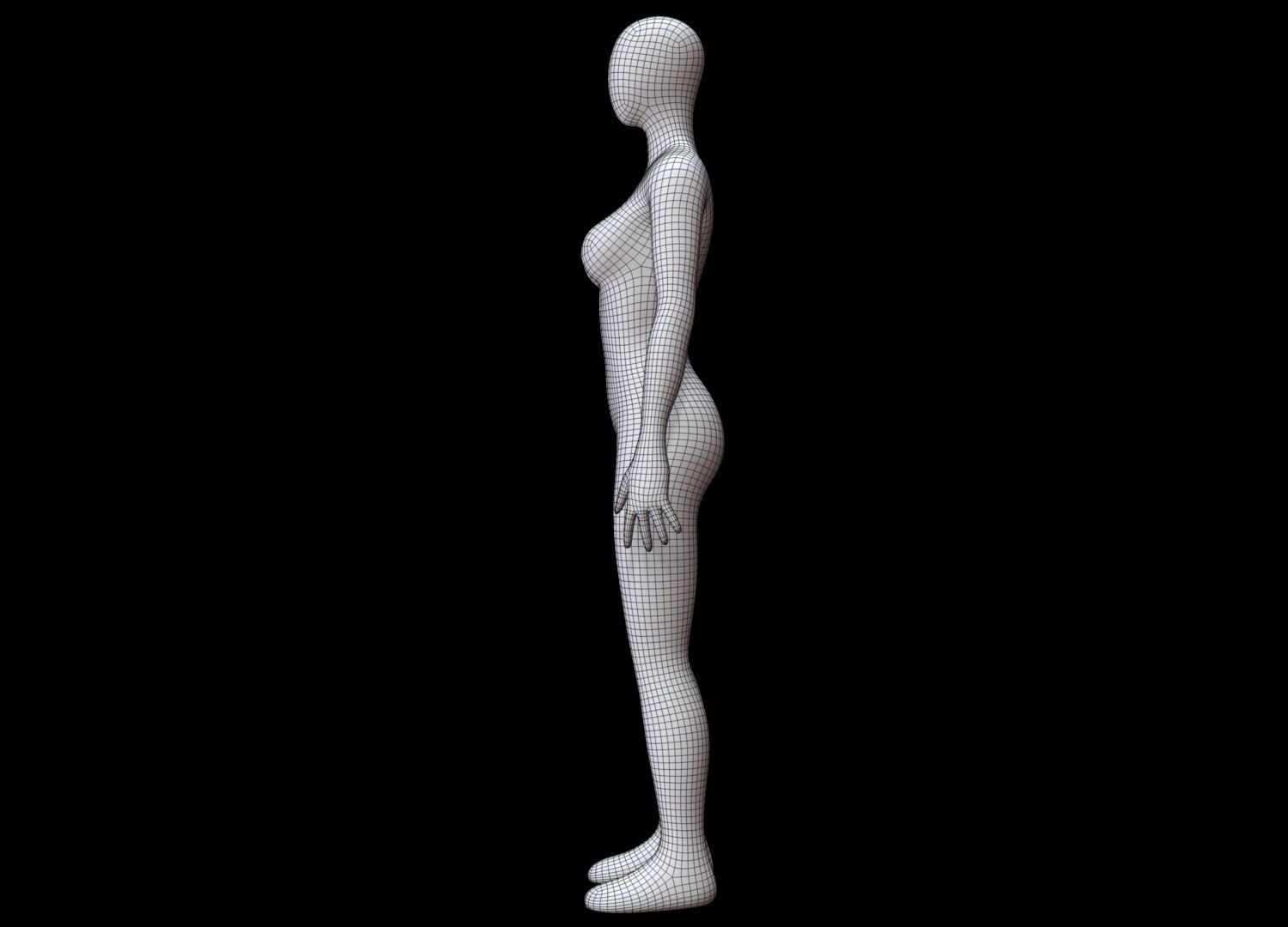 Mannequin Female 3D model_16