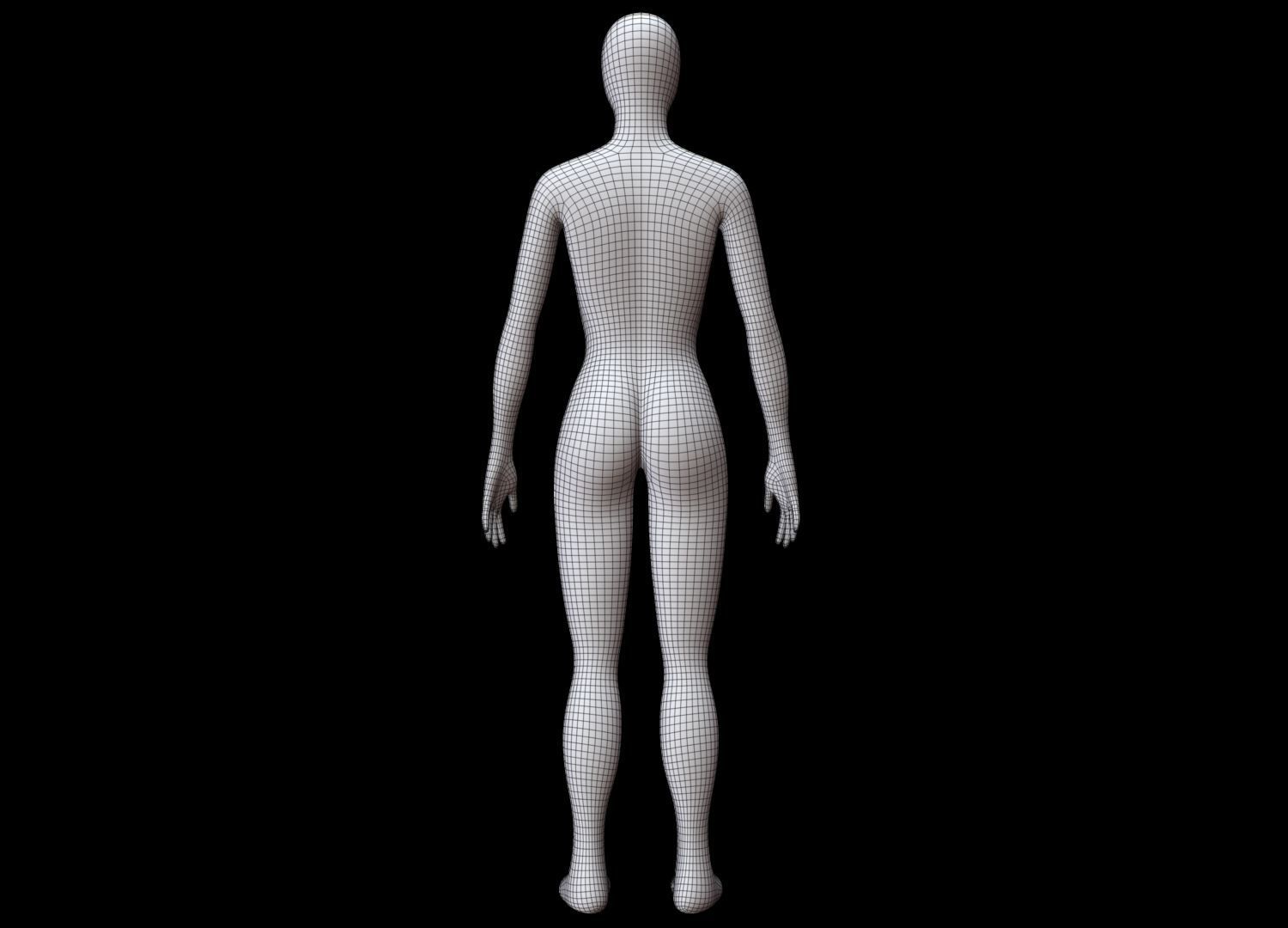 Mannequin Female 3D model_14