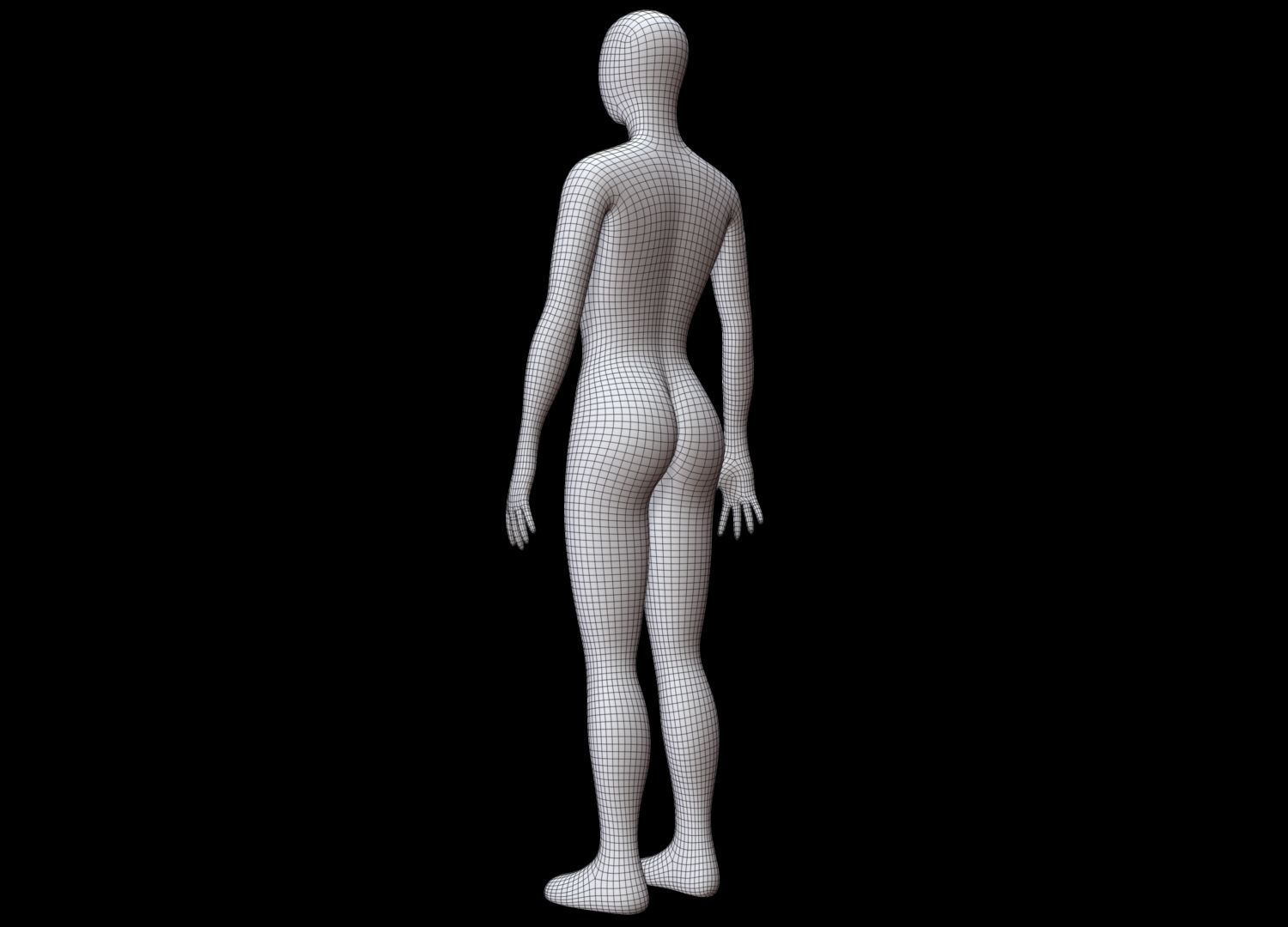 Mannequin Female 3D model_15
