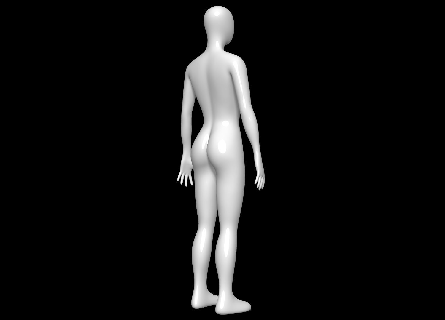 Mannequin Female 3D model_3