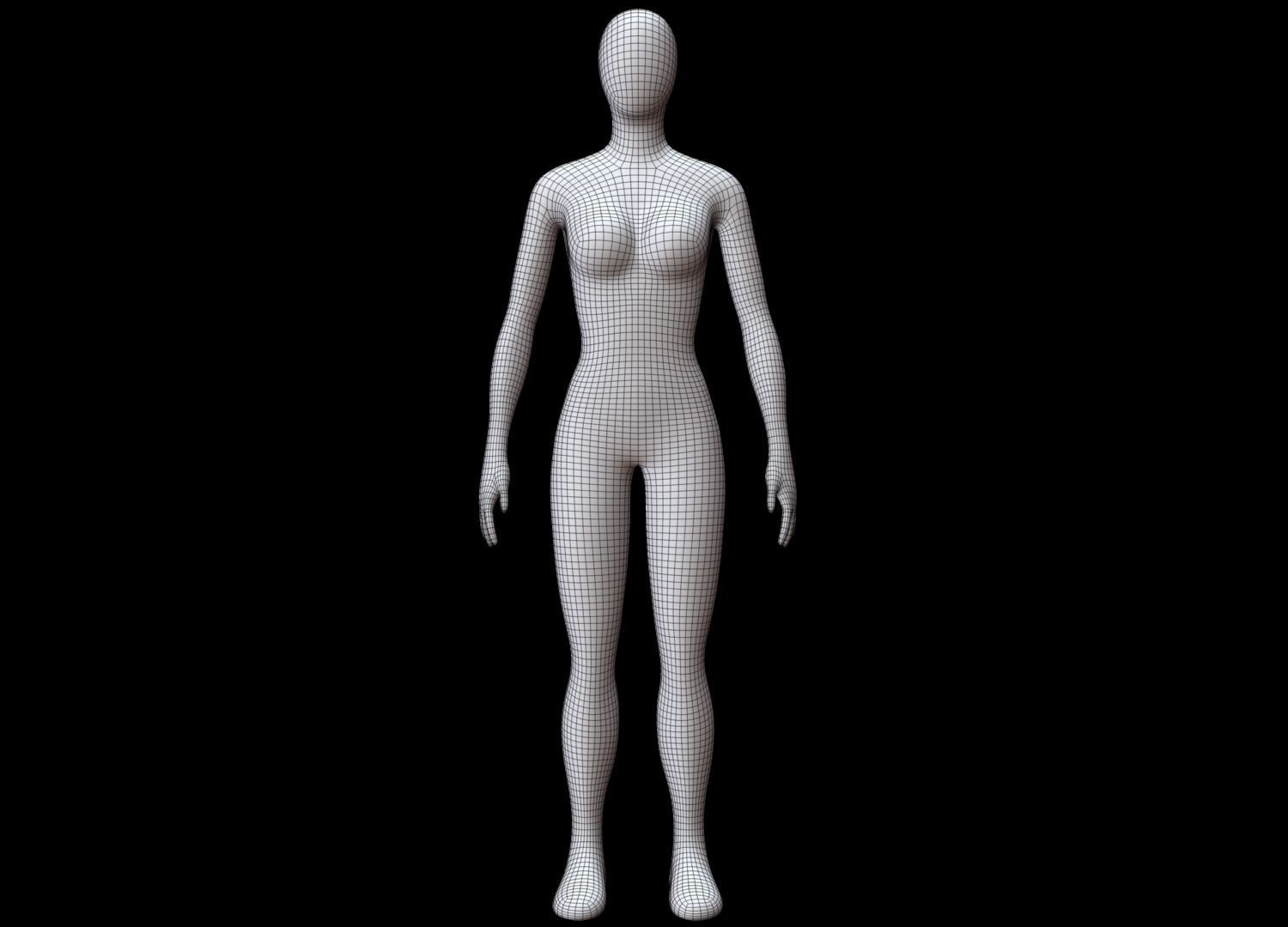 Mannequin Female 3D model_10
