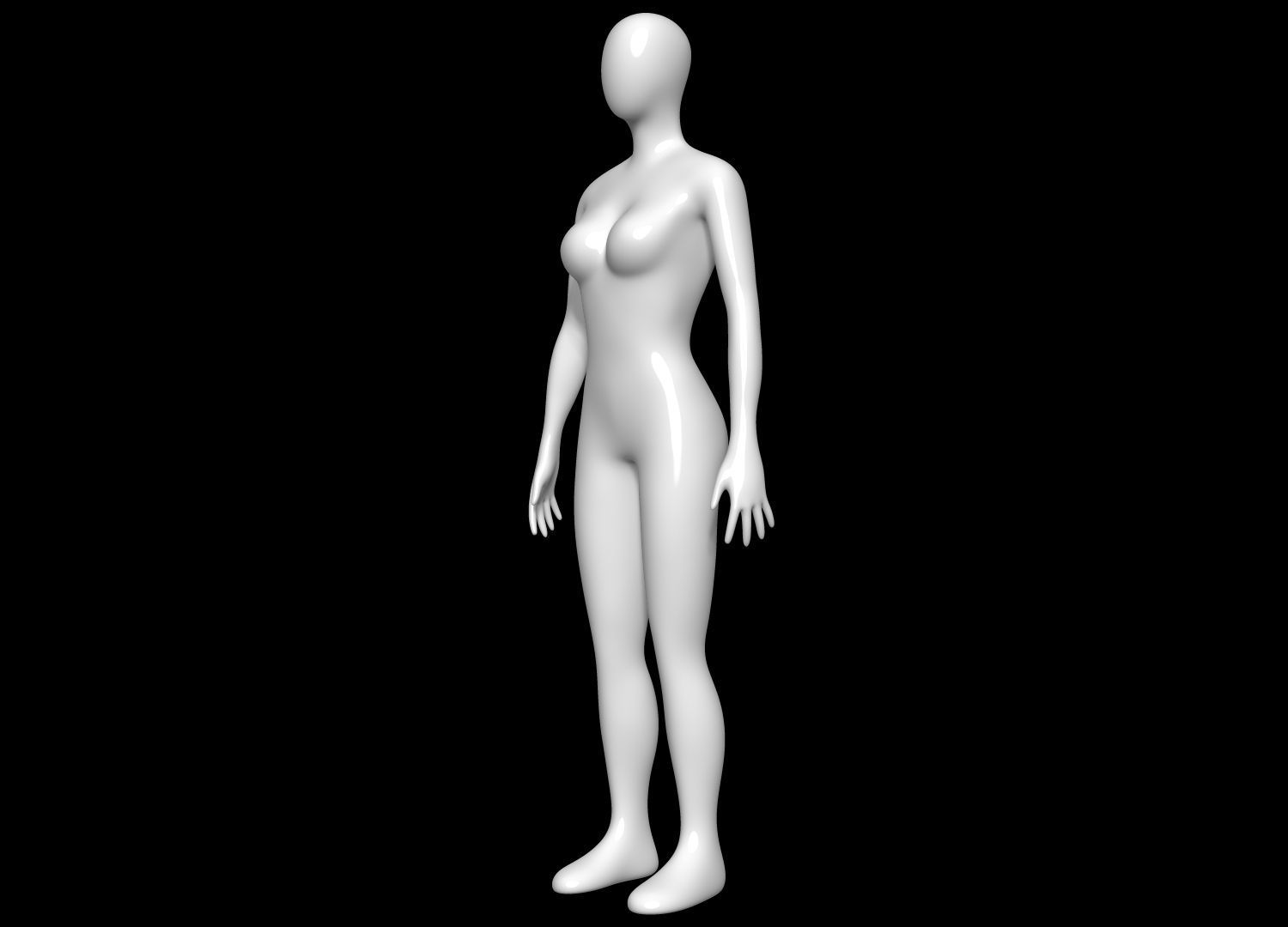 Mannequin Female 3D model_7