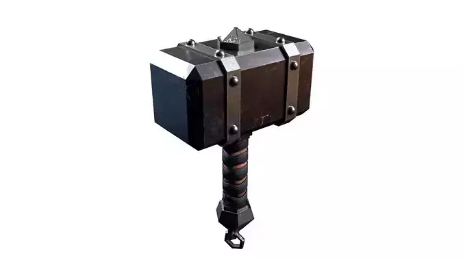 Hammer 01 1822 1672 Free low-poly 3D model