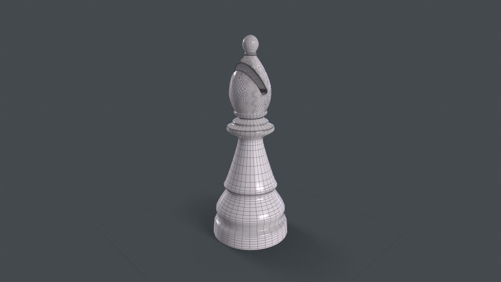 Chess Pitstop Low-poly 3D model_5