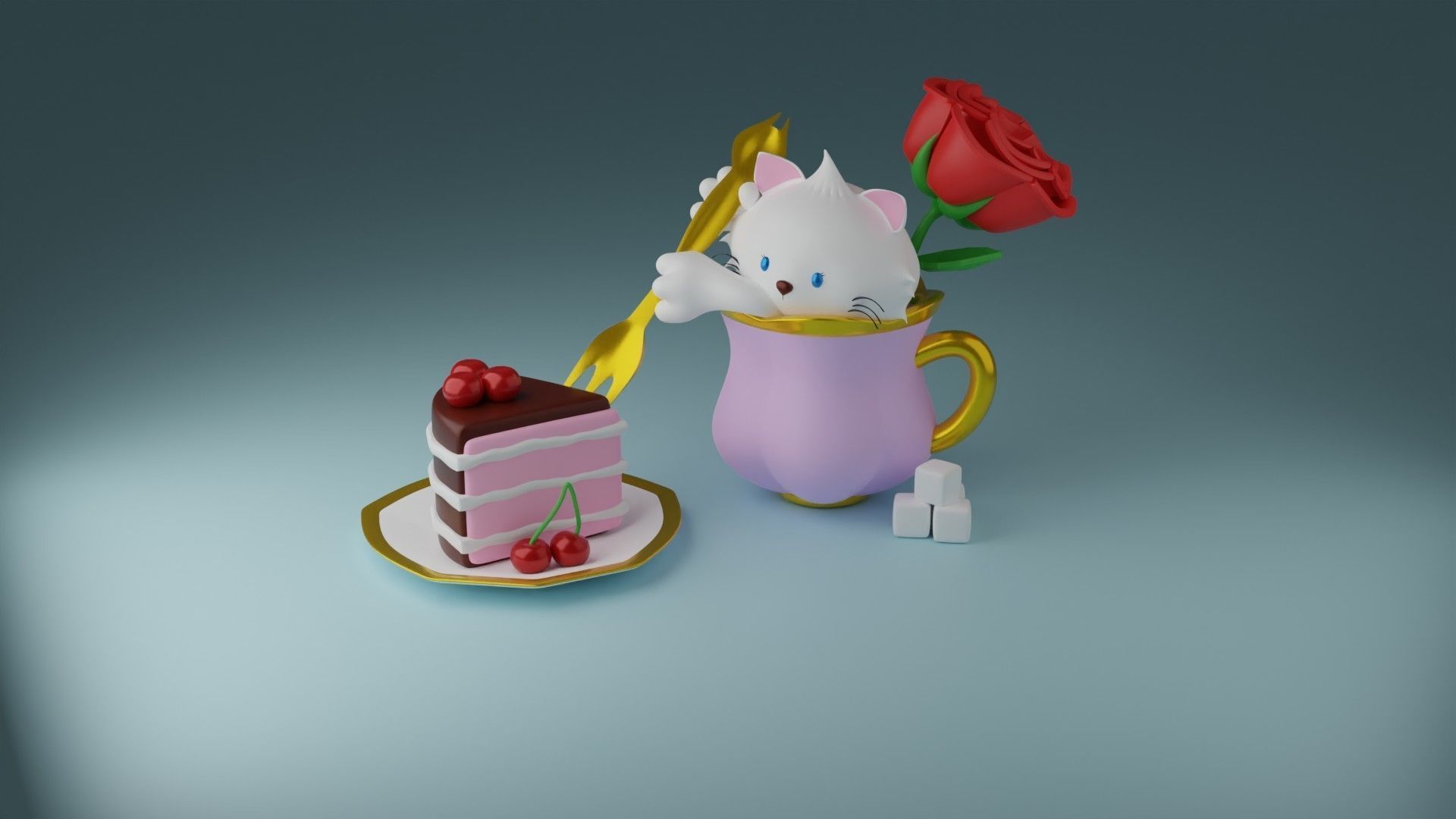 Tea time 3 3D print model_11