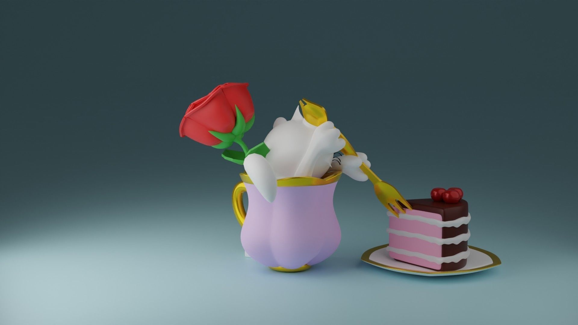 Tea time 3 3D print model_6