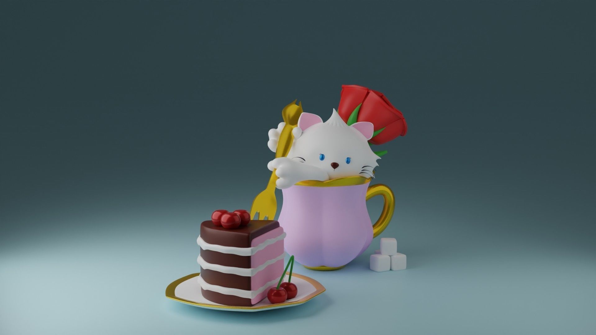 Tea time 3 3D print model_3