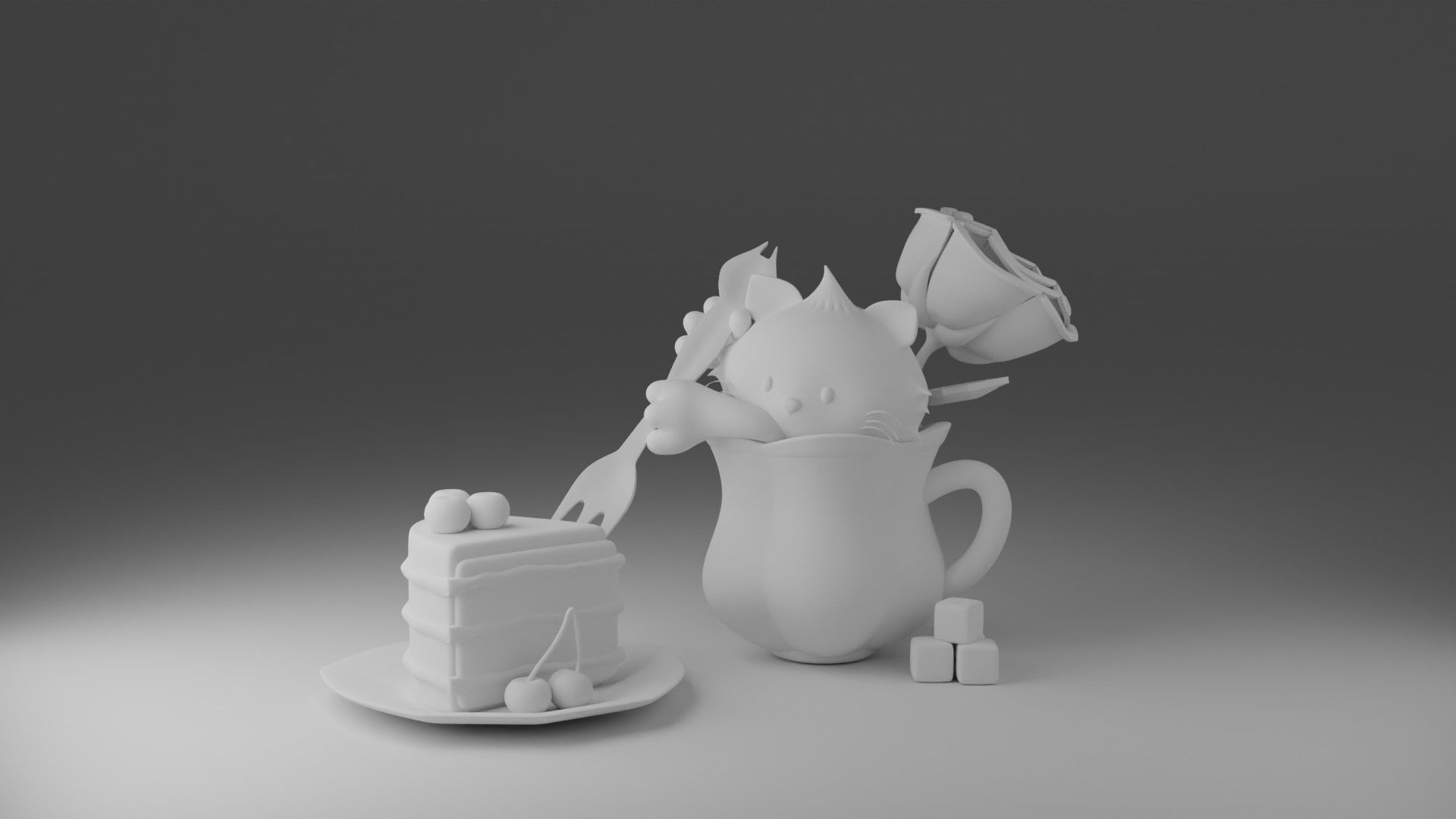 Tea time 3 3D print model_2