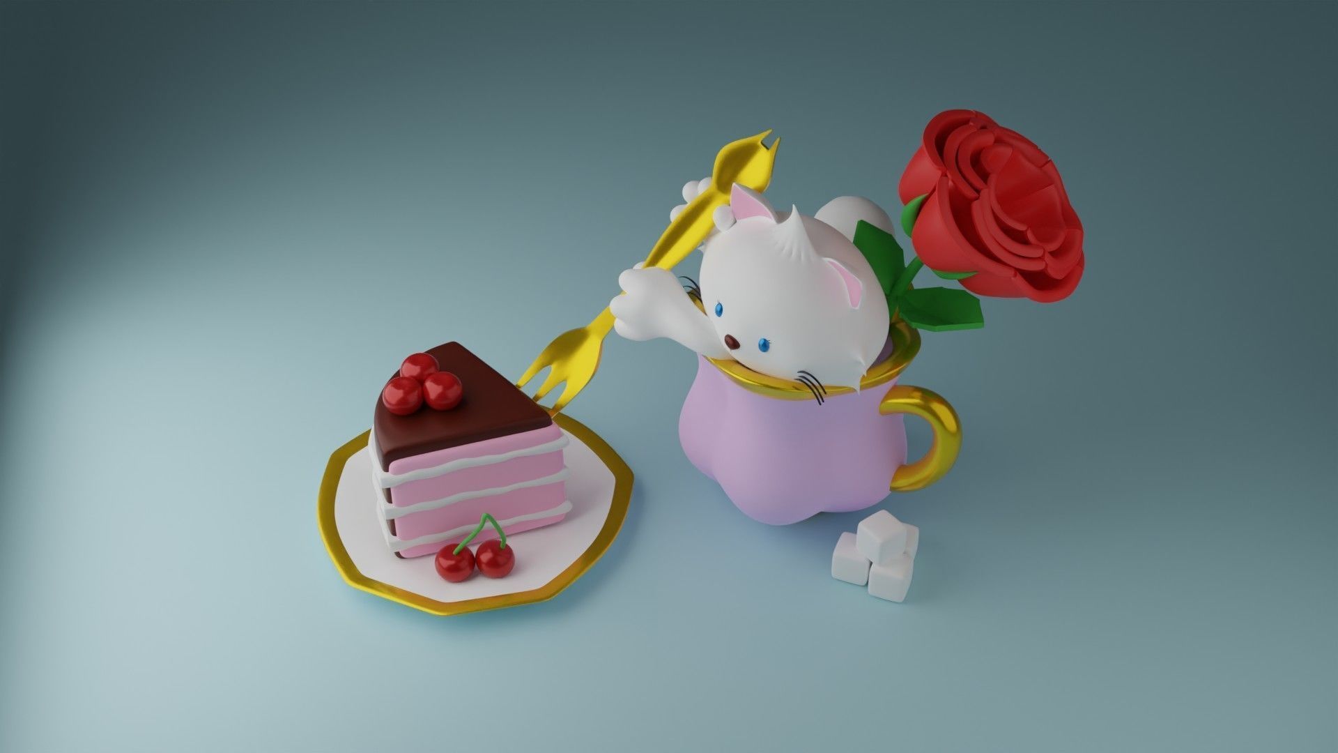 Tea time 3 3D print model_12