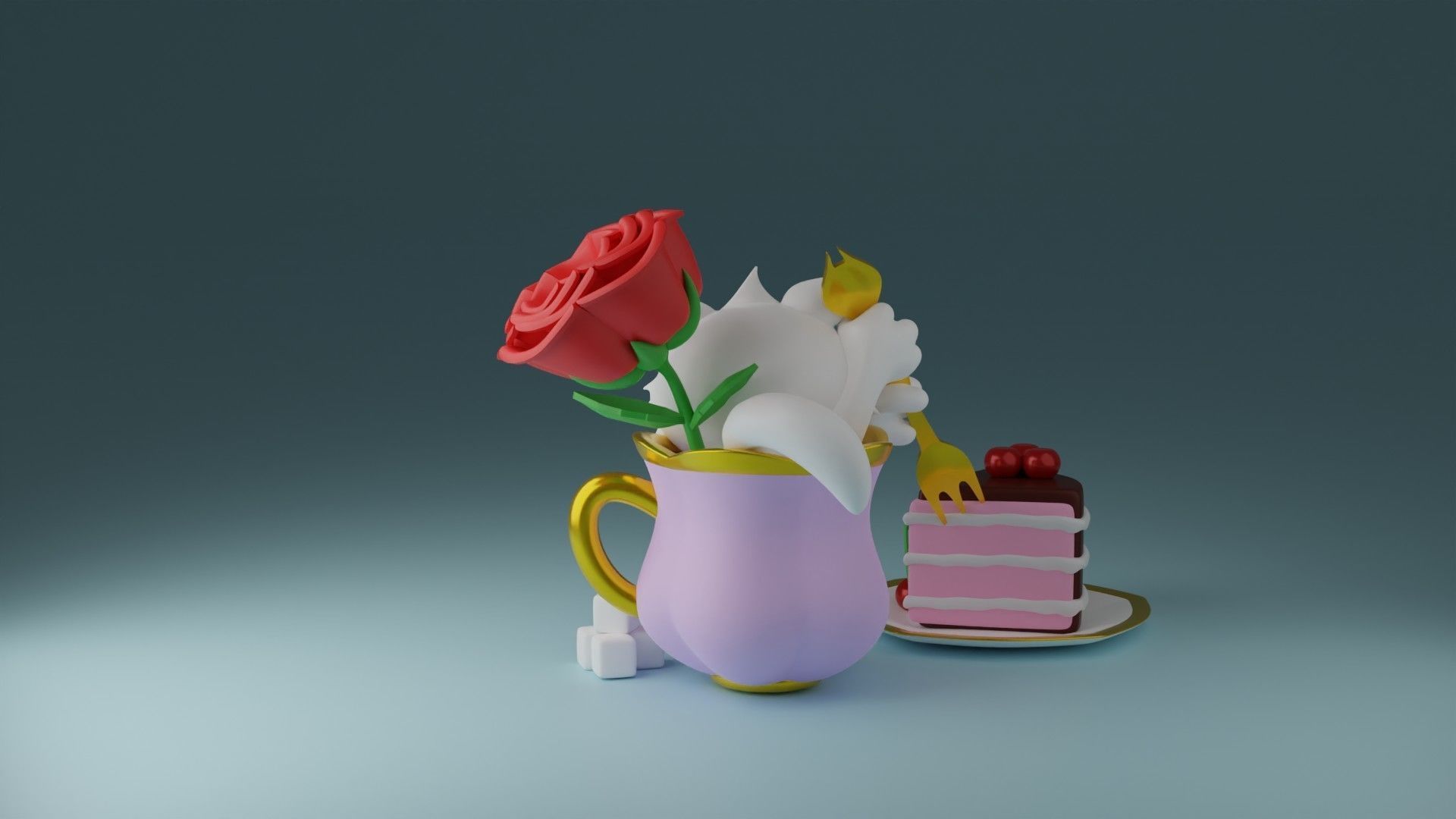 Tea time 3 3D print model_7