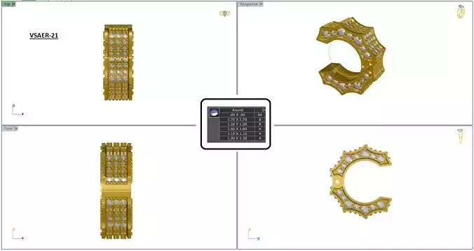 Earrings cad file