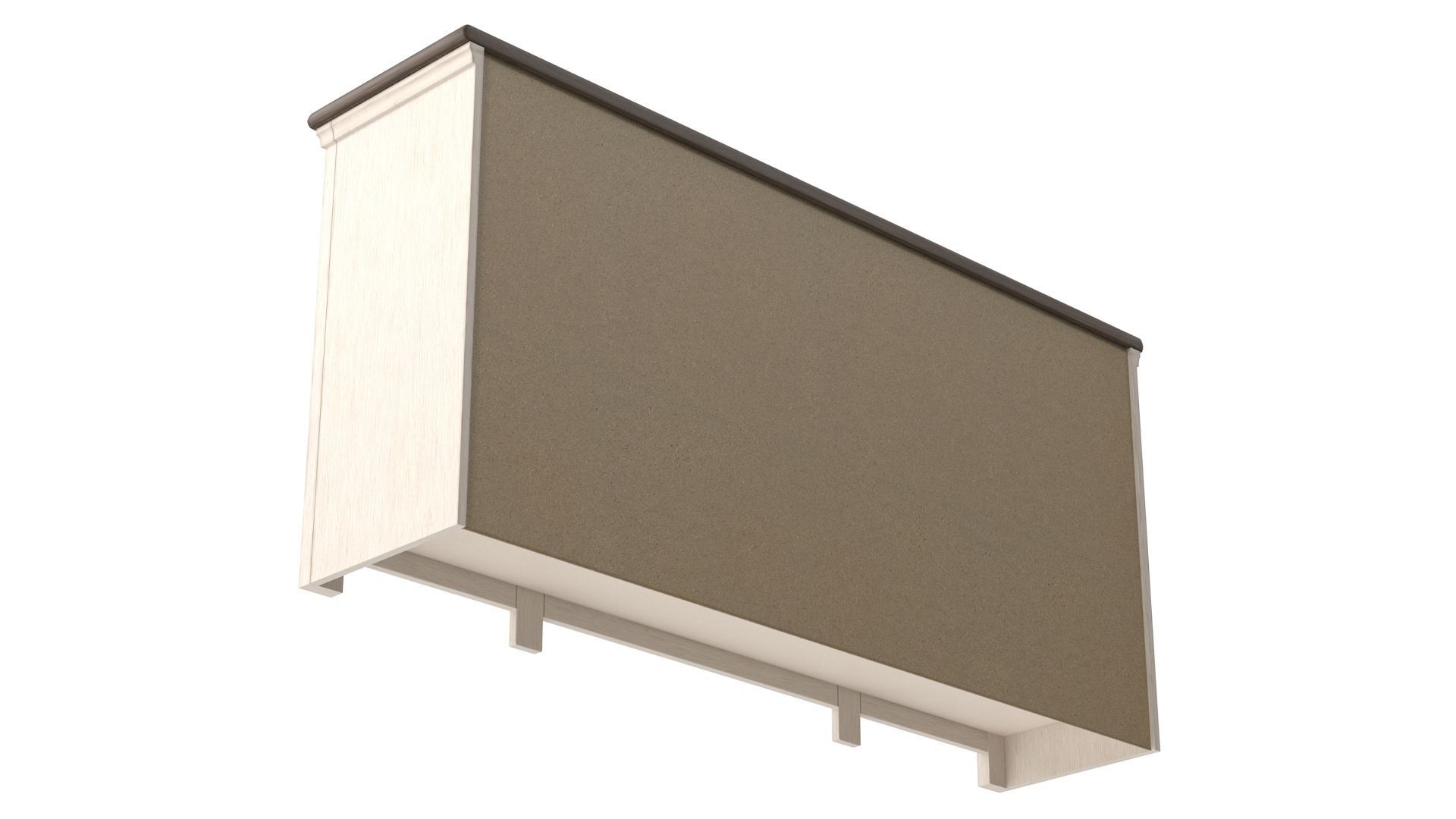 Tv Stand - 4 doors Low-poly 3D model_4