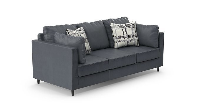 Sofa - Set Part 4 Low-poly 3D model 4