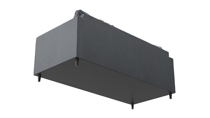 Sofa - Set Part 4 Low-poly 3D model 5