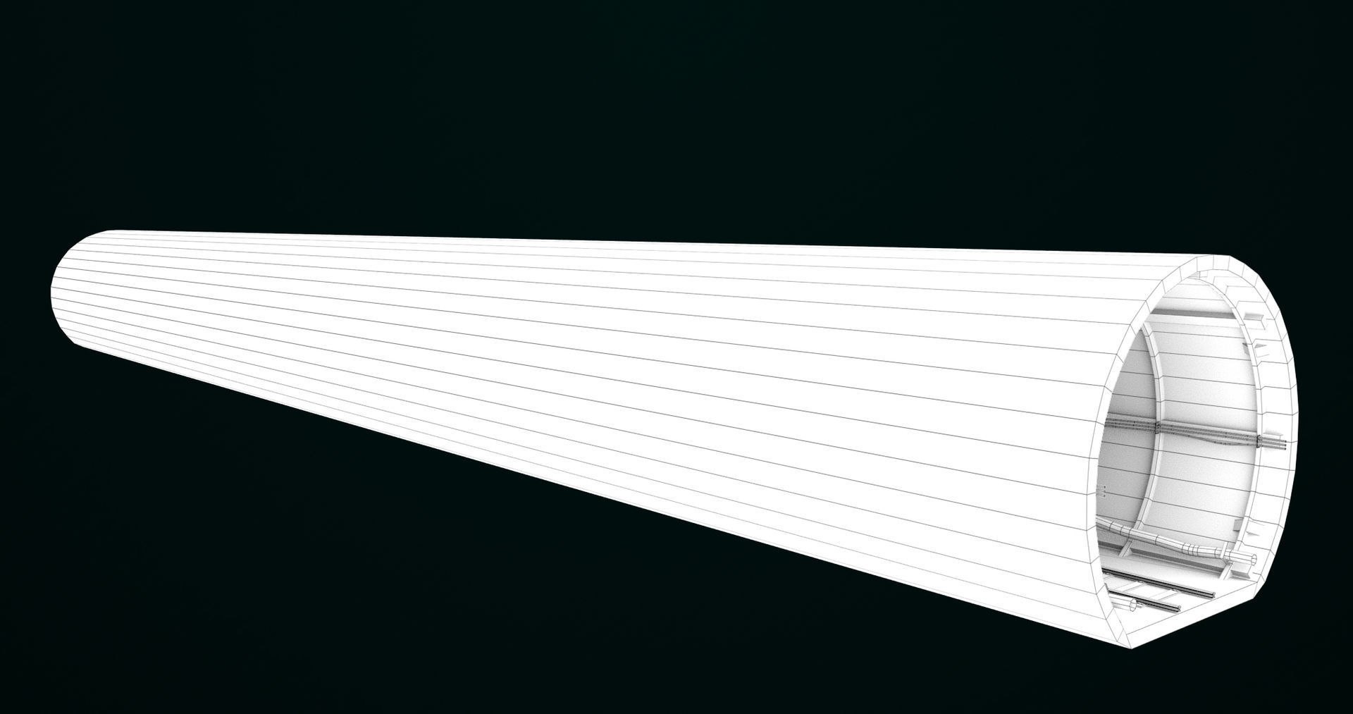 Train Tunnel02 All PBR Unity UE V-Ray Textures Included Low-poly 3D model_19