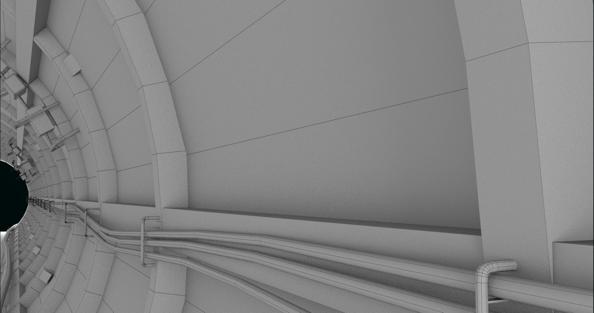 Train Tunnel02 All PBR Unity UE V-Ray Textures Included Low-poly 3D model_25