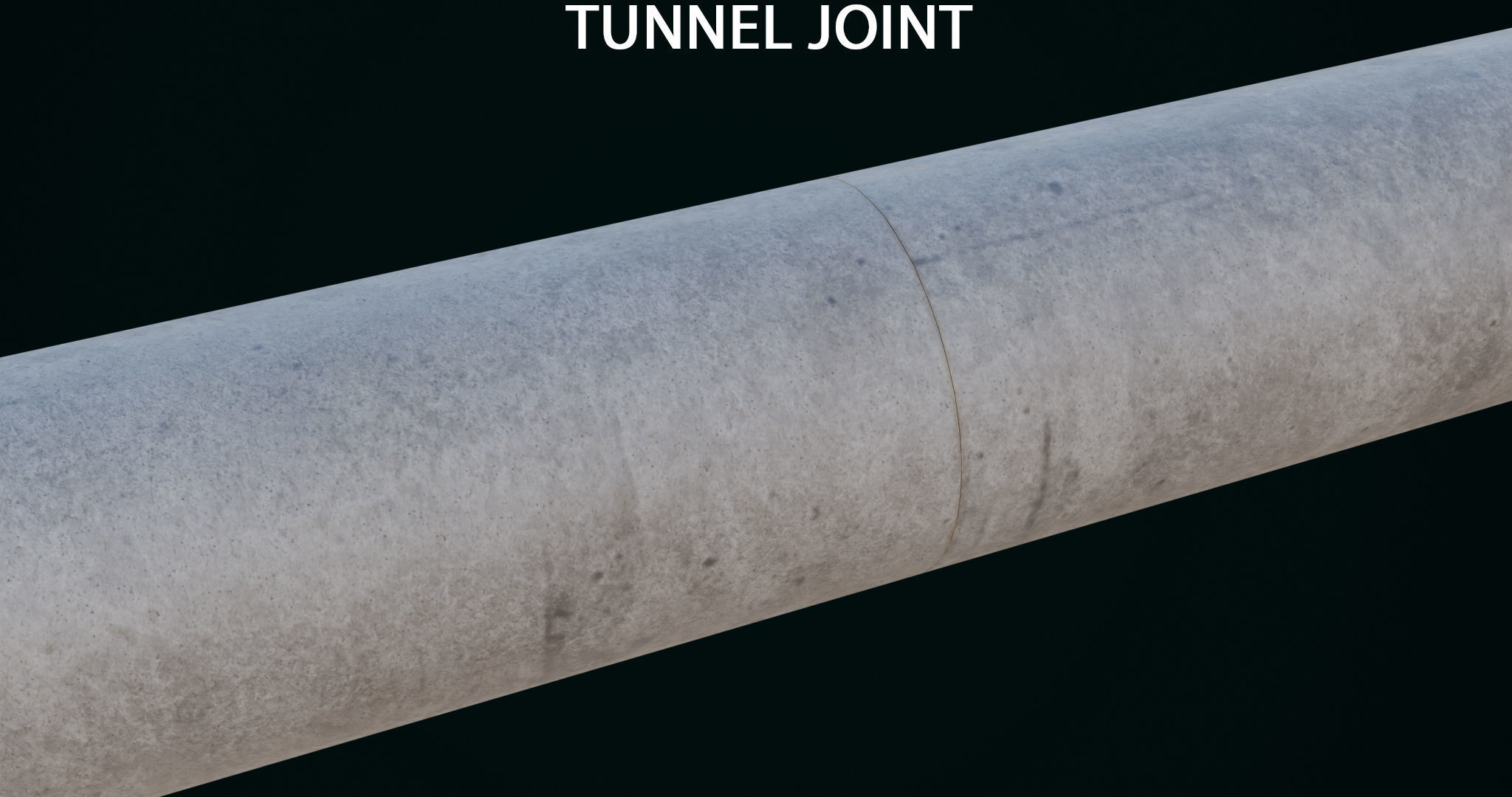 Train Tunnel02 All PBR Unity UE V-Ray Textures Included Low-poly 3D model_8