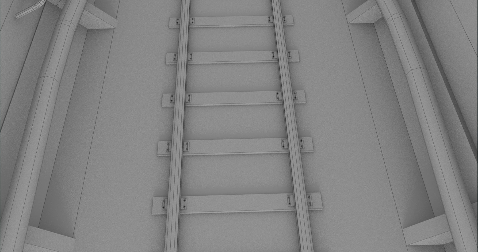 Train Tunnel02 All PBR Unity UE V-Ray Textures Included Low-poly 3D model_26