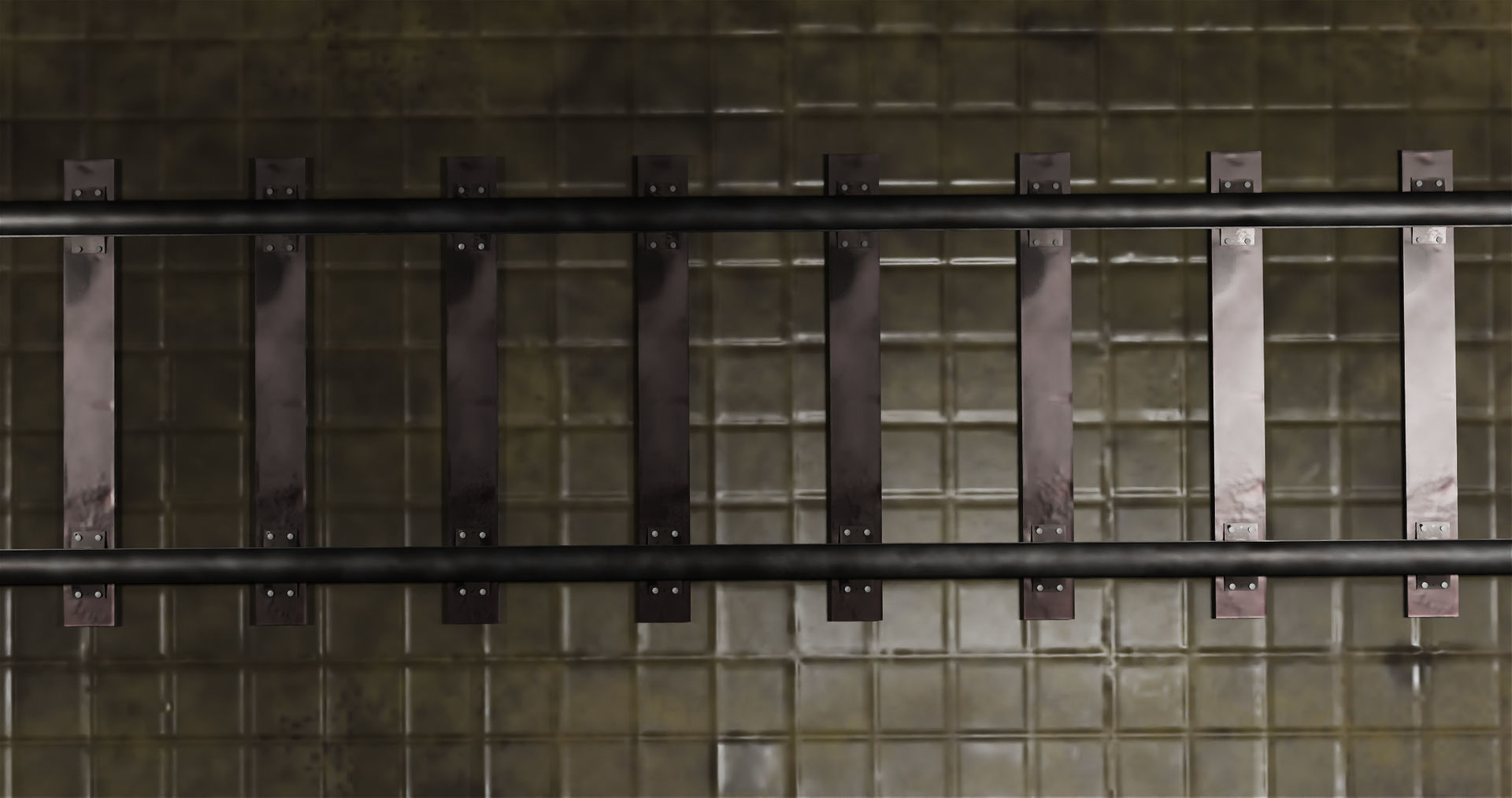 Train Tunnel02 All PBR Unity UE V-Ray Textures Included Low-poly 3D model_15