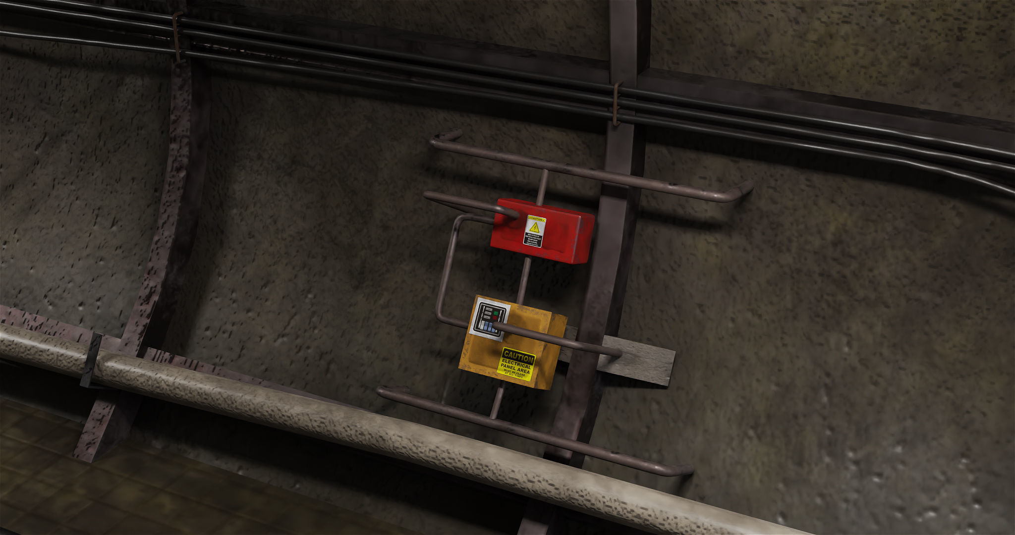 Train Tunnel02 All PBR Unity UE V-Ray Textures Included Low-poly 3D model_6