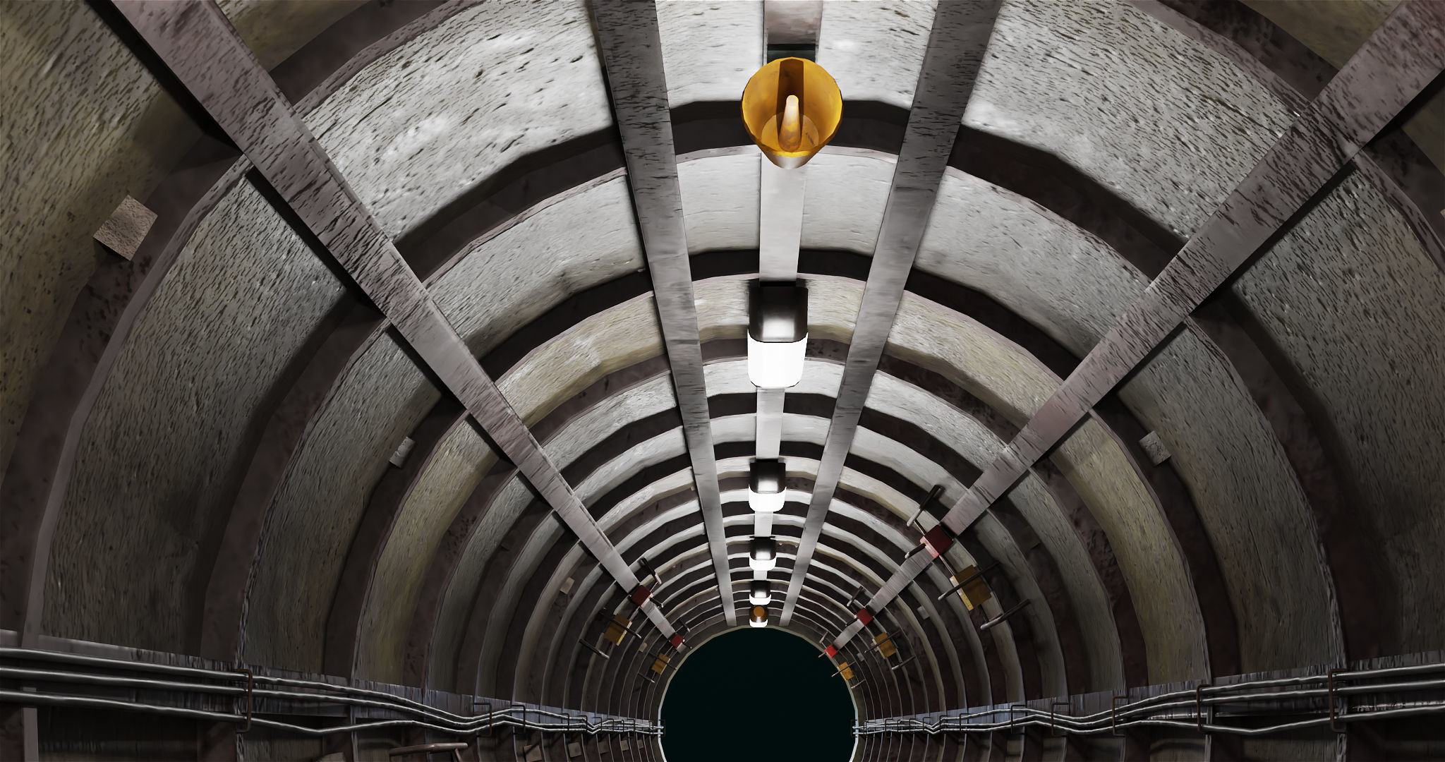 Train Tunnel02 All PBR Unity UE V-Ray Textures Included Low-poly 3D model_11