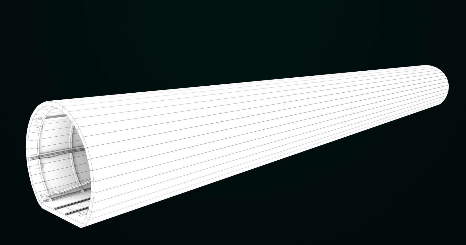 Train Tunnel02 All PBR Unity UE V-Ray Textures Included Low-poly 3D model_18