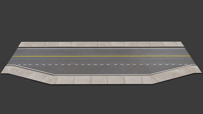 Road Pack Extended PBR v2 Low-poly 3D model 7