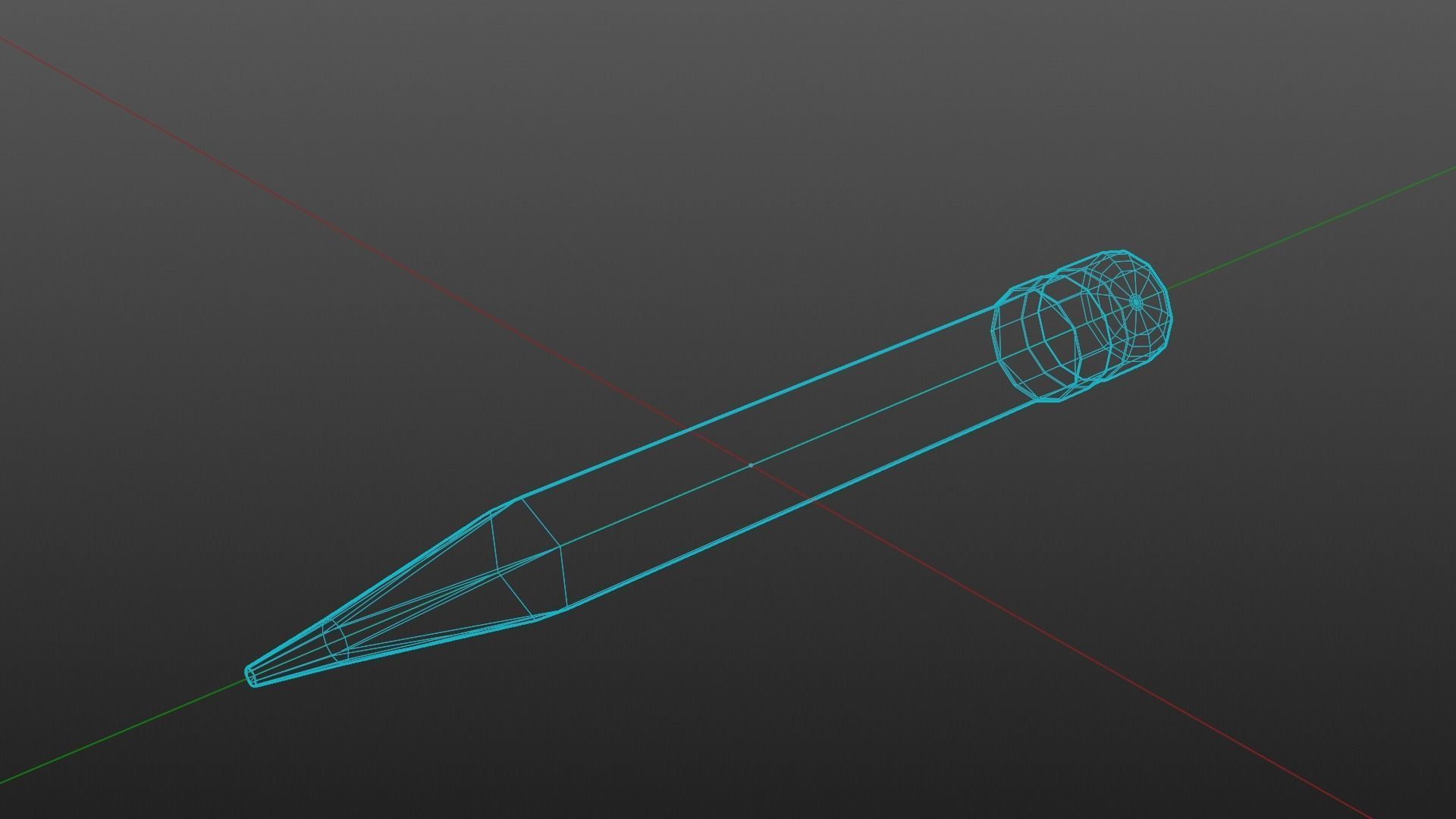 Pencil Low Poly - PS1 PSX style Low-poly 3D model_7