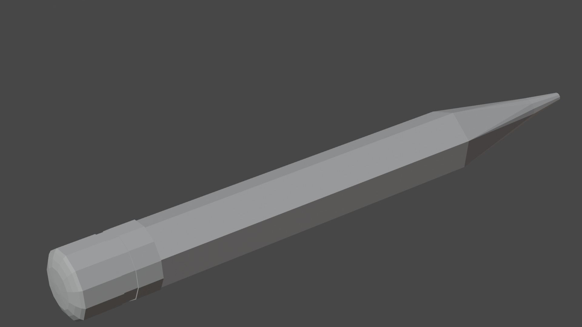 Pencil Low Poly - PS1 PSX style Low-poly 3D model_4