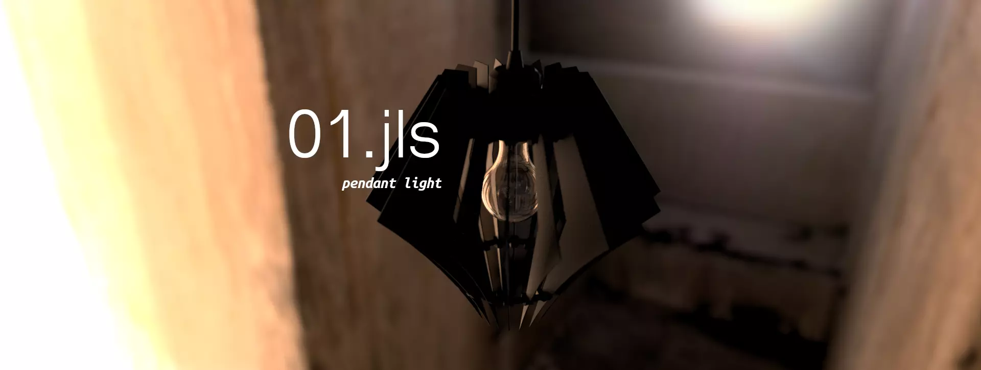 01JLS Pendant Light 3D print model