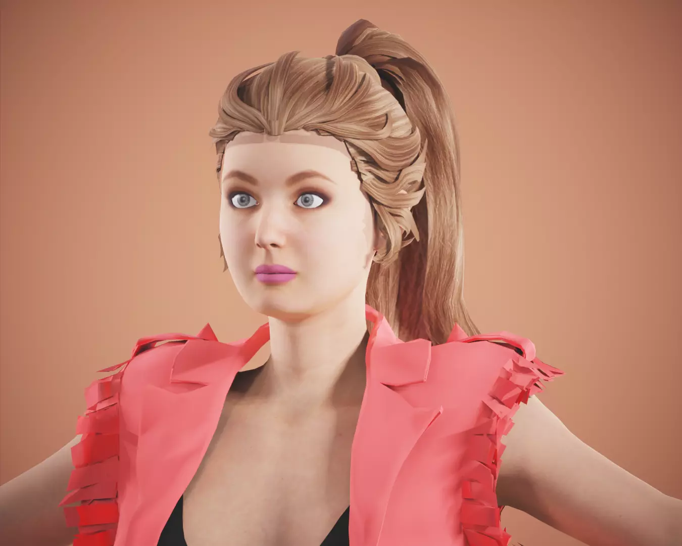 game rigged girl kareena kapoor Free low-poly 3D model
