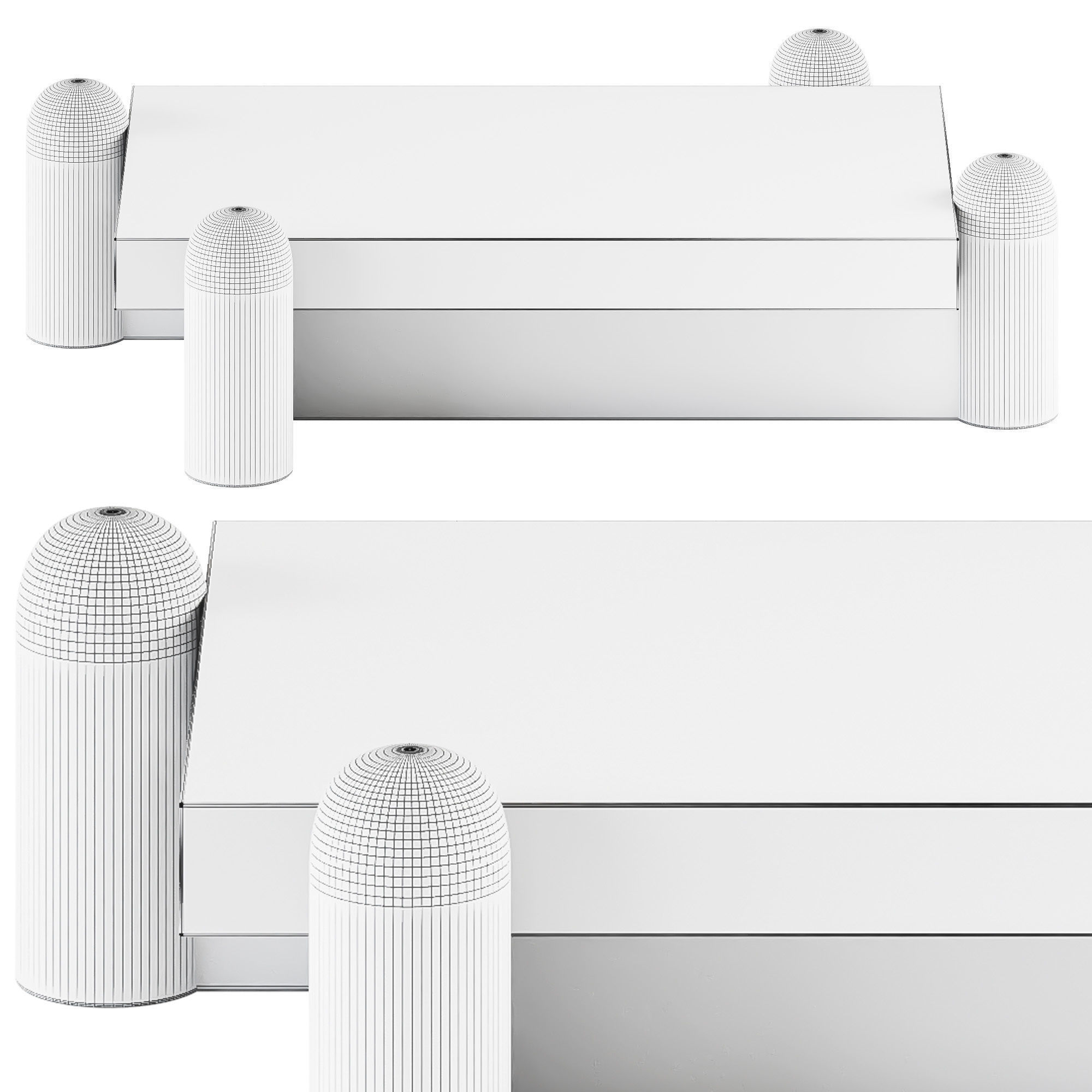 Flo Coffee Table by Aro Vega for Monogram 3D model_1