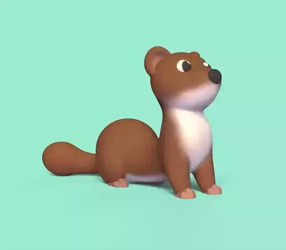 Weasel ferret 3D print model