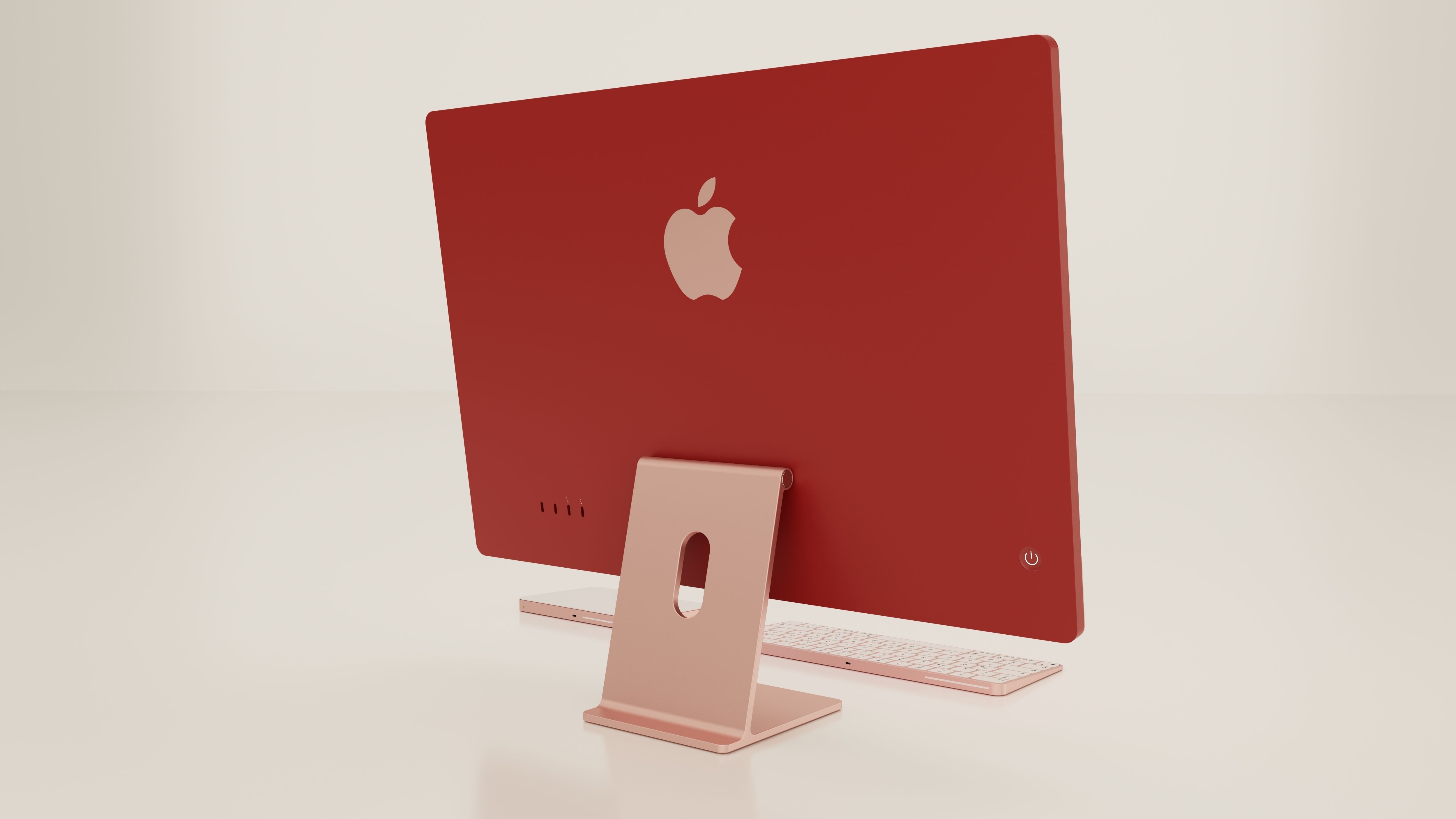 Apple 24 Inch iMac Set All Colors 3D model_7