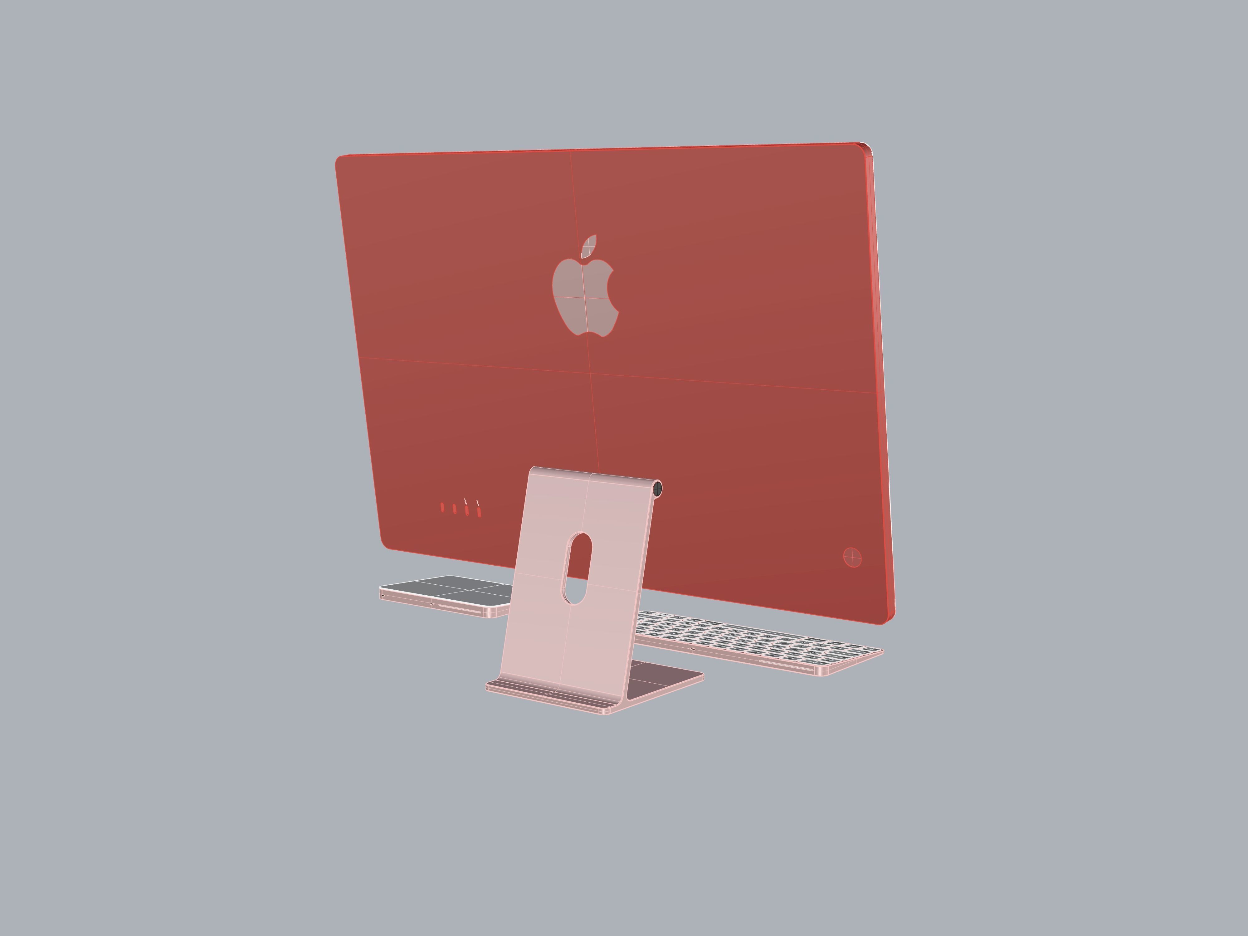 Apple 24 Inch iMac Set All Colors 3D model_21