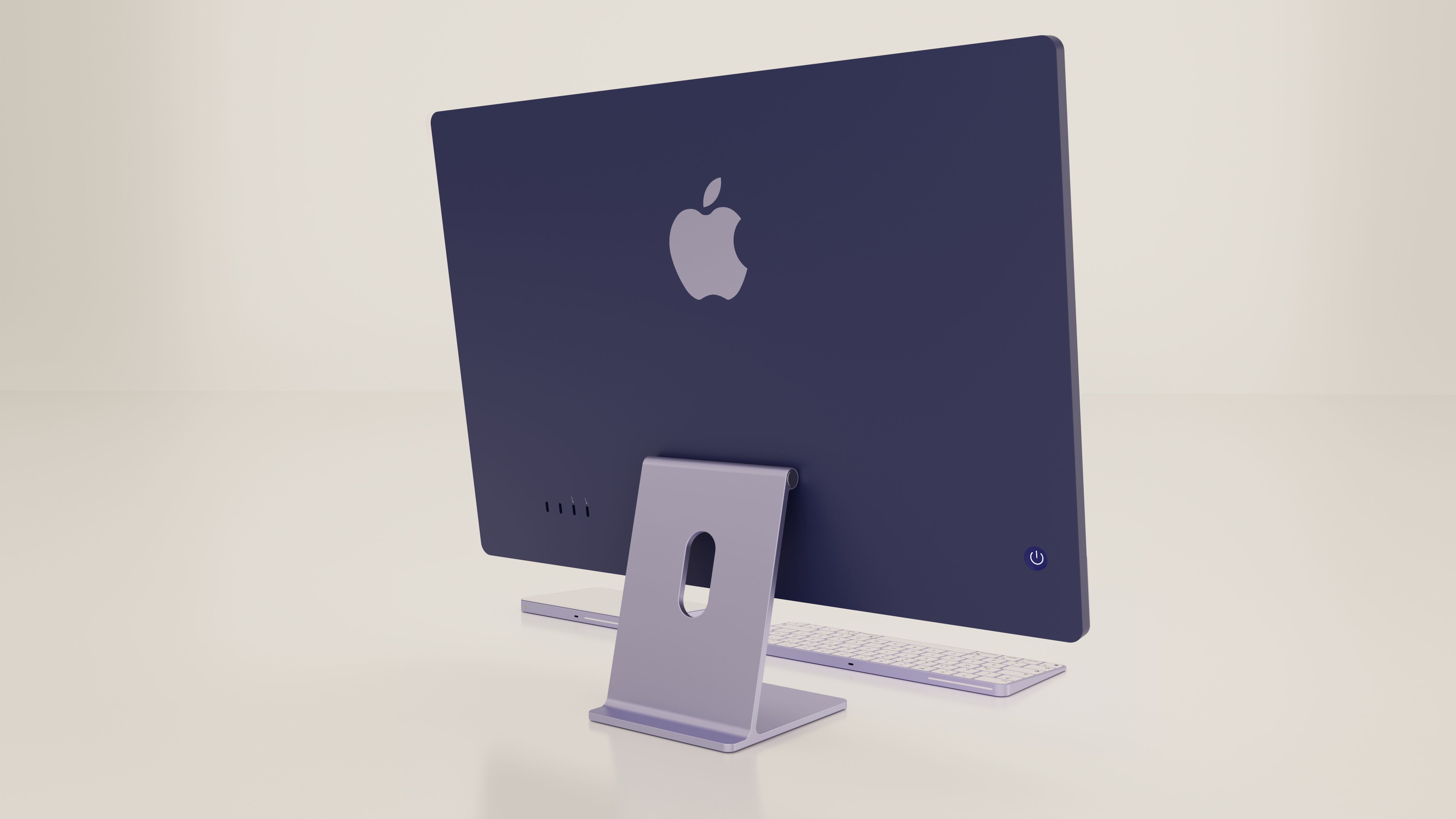 Apple 24 Inch iMac Set All Colors 3D model_3