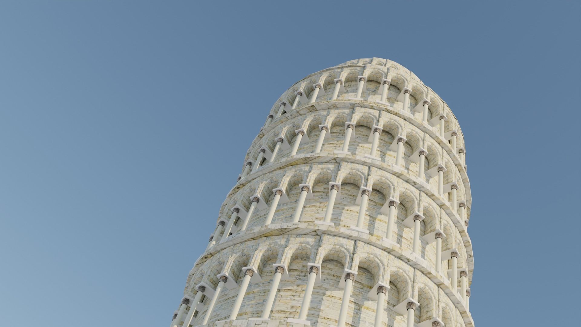 Pisa Tower 3D model_2