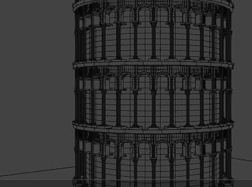 Pisa Tower 3D model_4